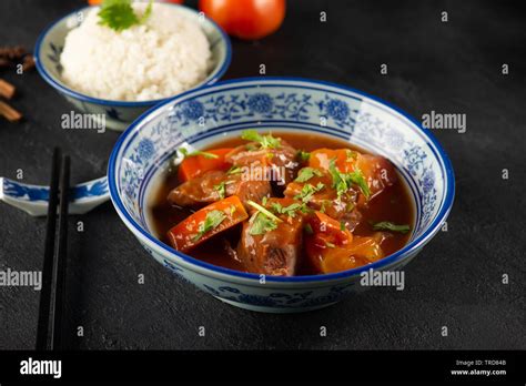 Bo Kho - Vietnamese Beef Stew with bread or rice Stock Photo - Alamy