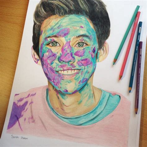 Items similar to Original Troye Sivan Drawing in Coloured Pencils on Etsy