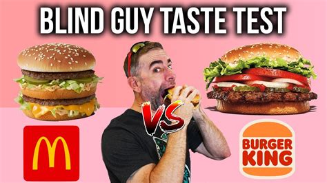 Big Mac vs Whopper - Blind Guy Taste Test - YouTube