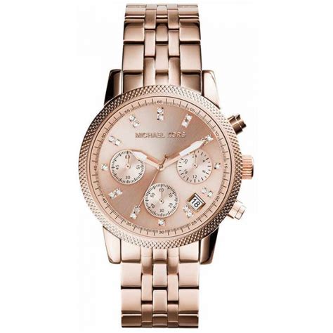 Michael Kors MK6077 Ritz Rose Gold-Tone - Keskisen Kello Oy