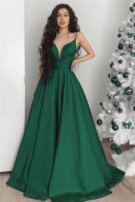 Satin Emerald Green Bridesmaid Dresses