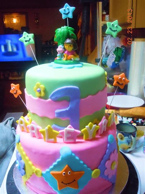 Dora Birthday Cake - CakeCentral.com