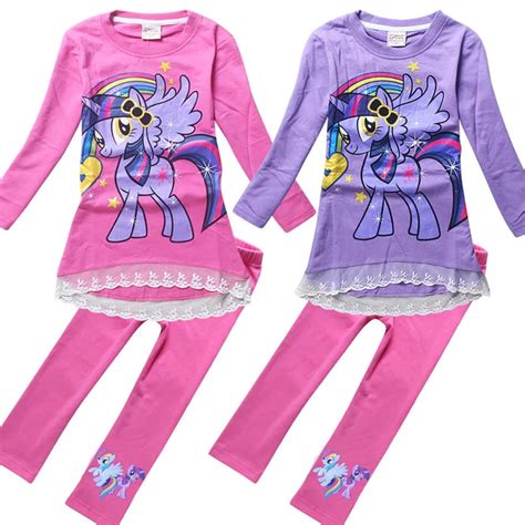 KNB Kids Girl My Little Pony Clothing Set Cartoon Pony Autumn Clothes ...