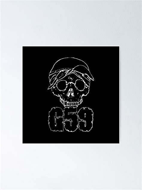 "g59 skull suicideboys white" Poster for Sale by pilaxleretour1 | Redbubble