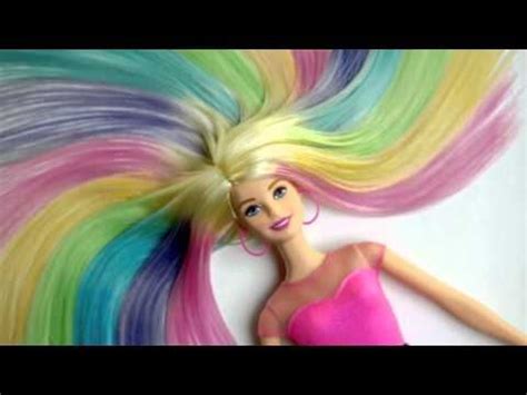 BARBIE RAINBOW HAIR | Rainbow, Rainbow hair, Barbie dolls