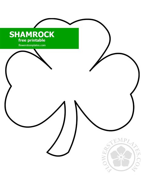 3-Leaf-Clover-Shamrock – Flowers Templates