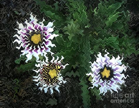 Flowers in rainy day. Digital art Digital Art by Sofia Goldberg - Pixels