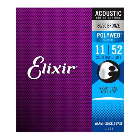 Elixir 11-52 Polyweb Guitar String Set - JC Music