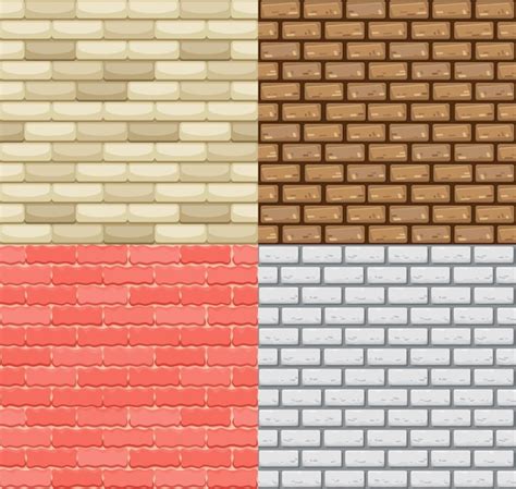 Premium Vector | Seamless brick wall illustration design