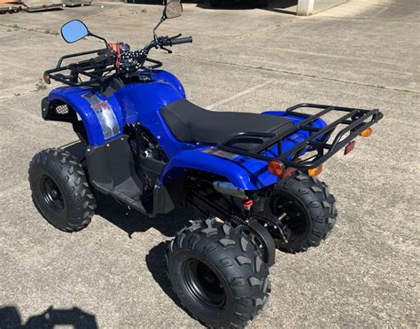 125CC ATV Locin Motor Quad Dirt Bike 4 Wheel Buggy Go kart Semi Auto 3+1 Ranger Blue | Budtrol