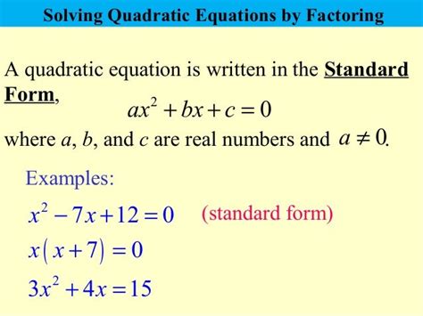 Standard Form Equation - Linear Equations in Standard Form Grade 9 ...