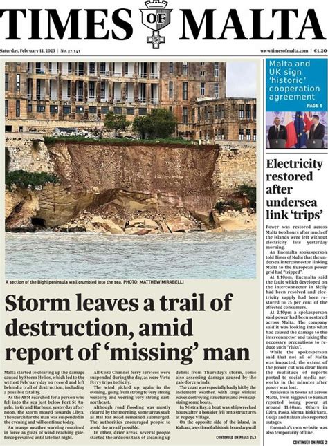 Times of Malta - Today's Front Page | FRONTPAGES