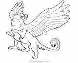 Griffin 3 Coloring Page For Kids  Free Griffins Printable sketch template