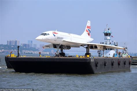 This time Concorde takes to the seas... the fastest airliner the world has ever seen is moved ...