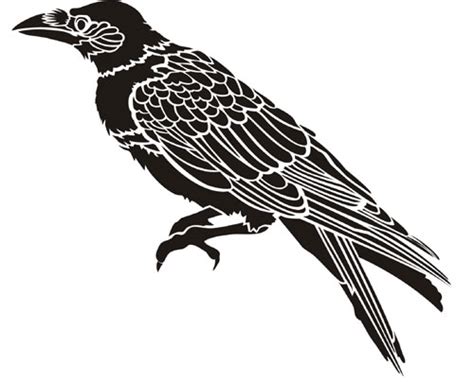 Crow | Stencil Designs from Stencil Kingdom