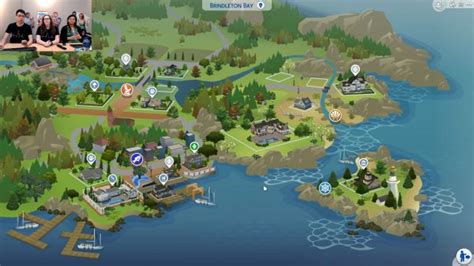 The Sims 4 Cats & Dogs: Brindleton Bay World Map