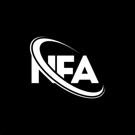 logotipo de la nfa. carta nfa. diseño del logotipo de la letra nfa ...