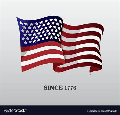 United states of america flag design Royalty Free Vector