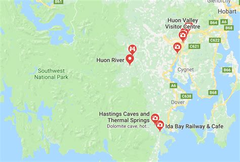 Huon Valley Map | Must-See Places Tasmania