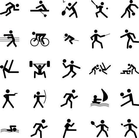 Download 25 Sports Symbols Vector Image SVG | FreePNGImg