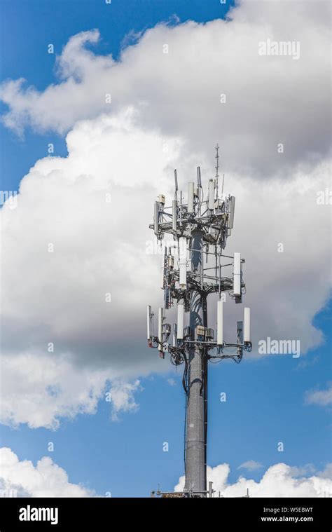 Communications Cell Phone Tower LTE 4G 5G located in the City of ...