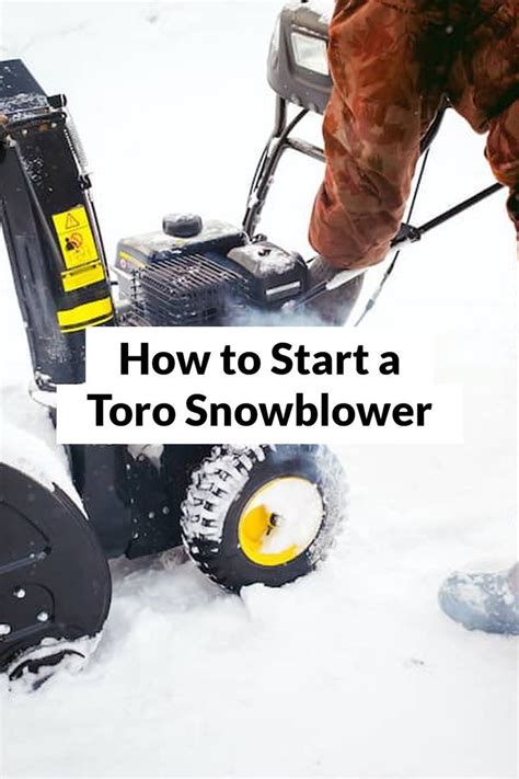 How to Start a Toro Snowblower | Snow blower, Toro snowblower, Outdoor power equipment