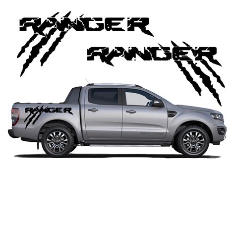 Ford Ranger Fullbody Side Sticker Logo Ranger Wildtrak Claws 2pcs - EVO ...