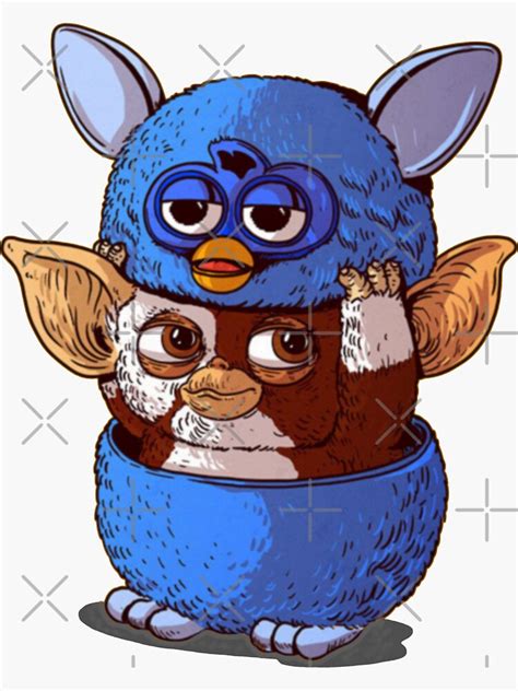 "Gizmo disguised as Furby" Sticker by Albangirault | Redbubble