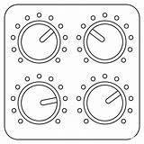 Control Knobs Emoji coloring Page  ColouringPages sketch template