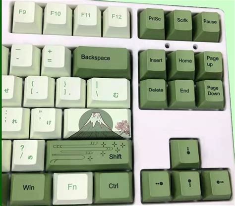 Matcha Cherry Keycaps Set Resin PBT 87/96/104/108 Key - Etsy