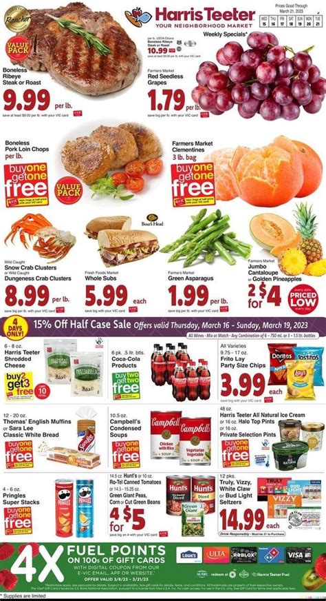 Harris Teeter Weekly Ad Flyer Specials March 15 to March 21, 2023