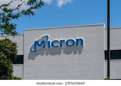 Micron Logo Sign On Building Headquarters Stock Photo 2395610669 ...