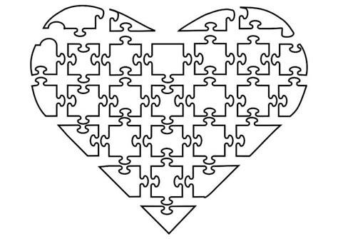 Jigsaw Puzzle Coloring Pages - Free Printable Coloring Pages for Kids