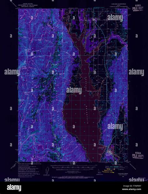 Cascade idaho map hi-res stock photography and images - Alamy