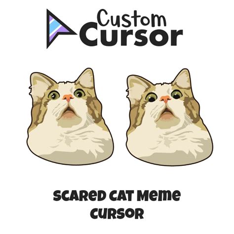 Scared Cat Meme cursor – Custom Cursor