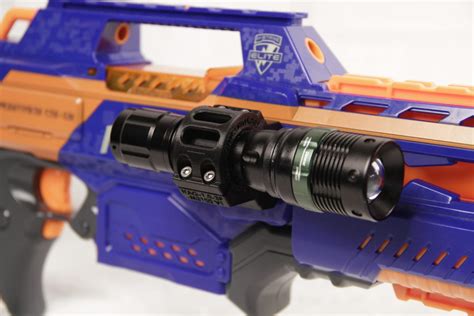 3D Printed Nerf to Flashlight/Laser Mount for Nerf Gun