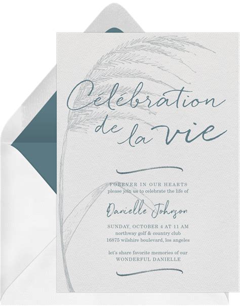 21 Beautiful Celebration of Life Invitations to Honor Your Loved One