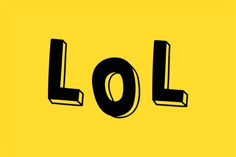 Lol boldface vector word typography | Free Vector - rawpixel