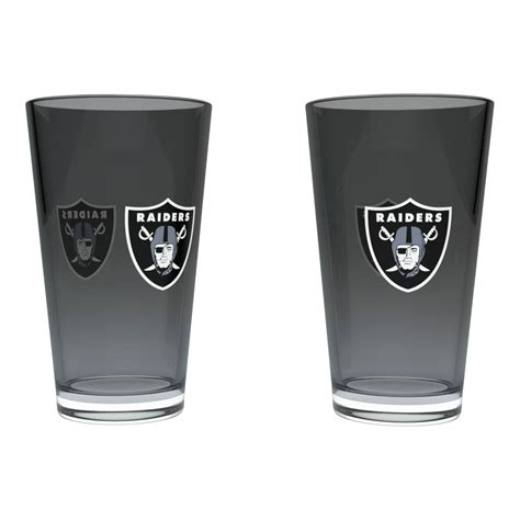 Great Branding Las Vegas Raiders Team Color NFL Pint Glas Set (2 Stk ...