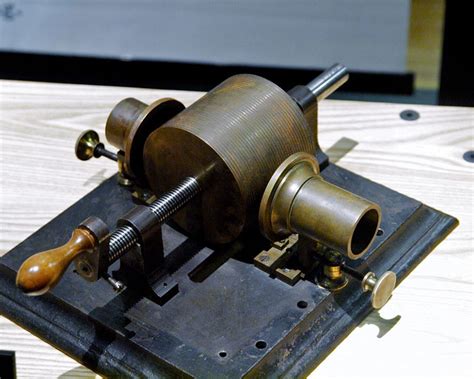 Earliest phonograph, 1877, Thomas Edison National Historic Site - a ...