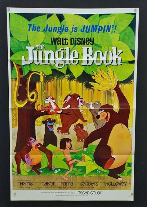 Jungle Book (1967) – Original Disney One Sheet Movie Poster - Hollywood Movie Posters