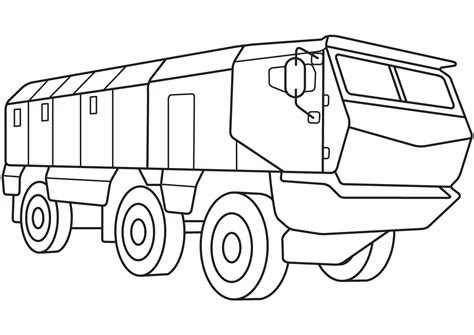 Army Truck Coloring Pages