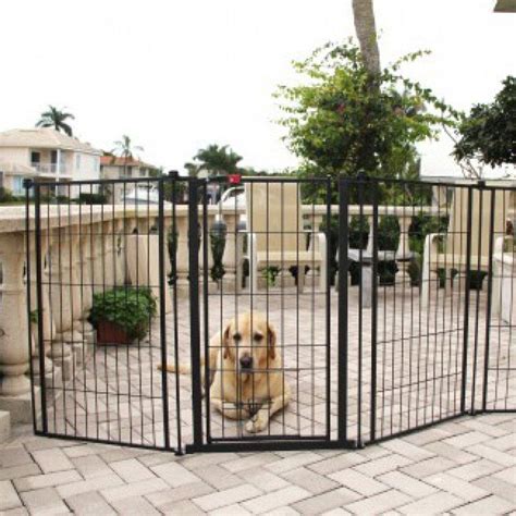 Carlson Pet Gates Carlson Outdoor Super Gate with Pet Door - Extra Tall ...