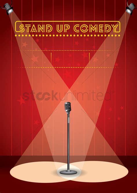 Stand up comedy poster design Vector Image - 1974554 | StockUnlimited