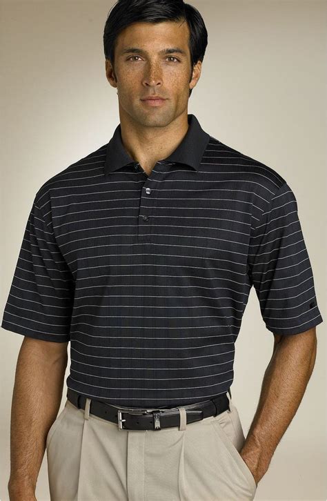 Tiger Woods Golf Apparel Stripe Drop Needle Polo | Nordstrom