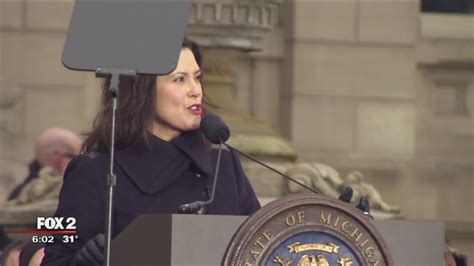 Gov. Gretchen Whitmer preaches unity during inauguration speech