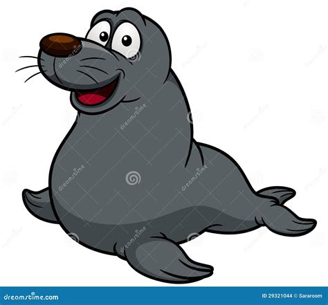 Cartoon seal stock vector. Illustration of humor, arctic - 29321044