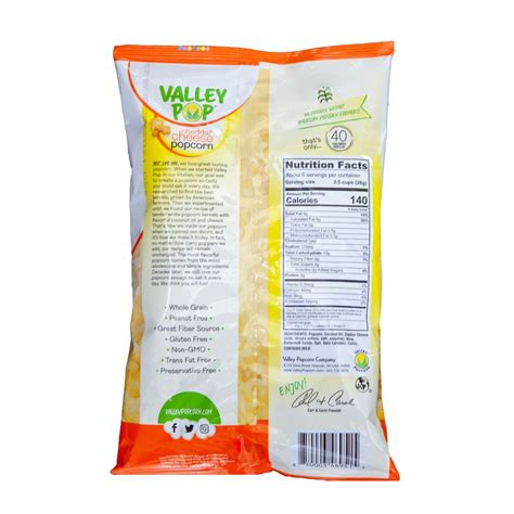 Valley Pop - 6.5oz Bag of Cheddar Cheese Popcorn- 6 Count