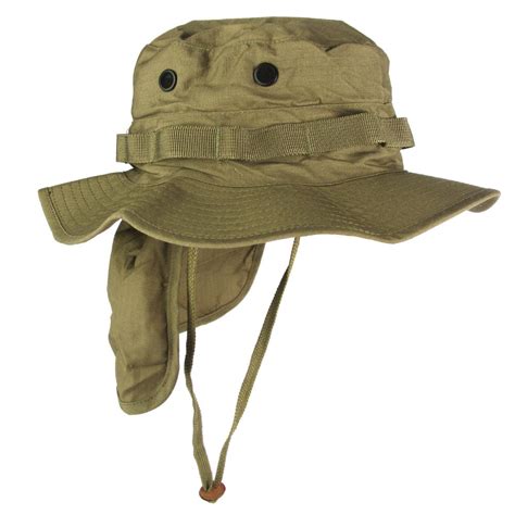 Coyote Boonie Hat with Neck Flap - Army & Outdoors