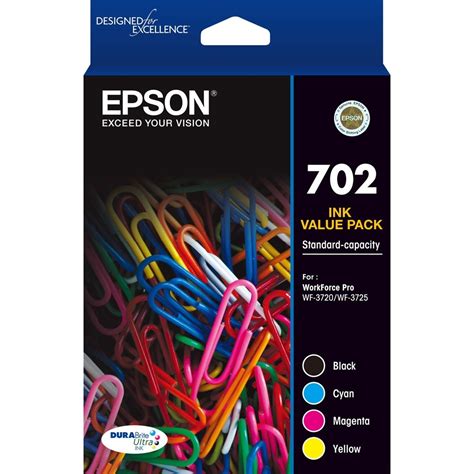 Inkjets - EPSON INK CARTRIDGE 702 CMYK INK PACK - Office Mart